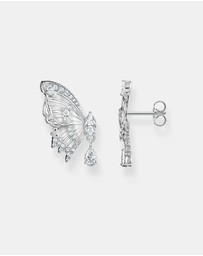 THOMAS SABO - THOMAS SABO Butterfly Paradise Ear Studs in Silver