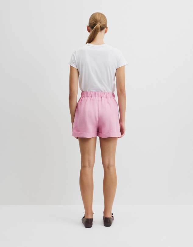Country Road - Cuff Linen Short