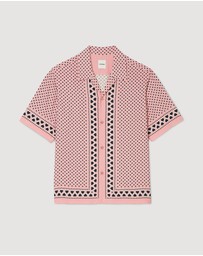 Sandro - All Over Coeur Mc Shirt