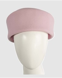 Max Alexander - Felt Pink Pillbox Hat