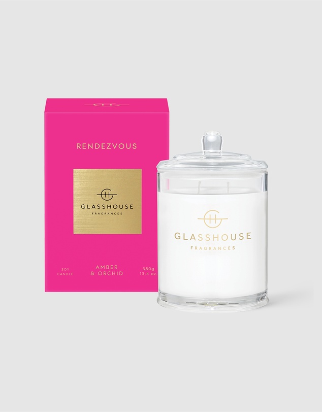 Glasshouse Fragrances - Rendezvous 380g Soy Candle