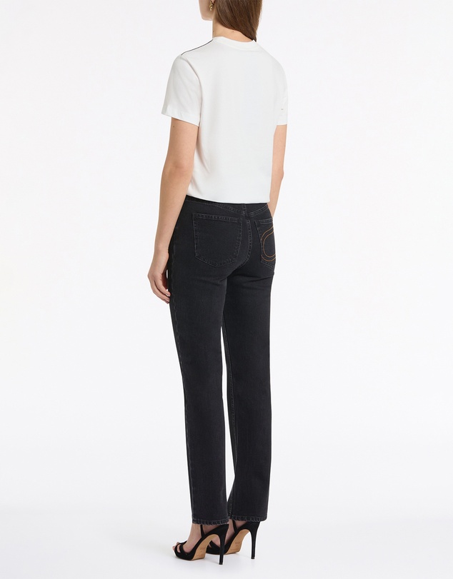 Carla Zampatti - White Organic Cotton Classic T-Shirt