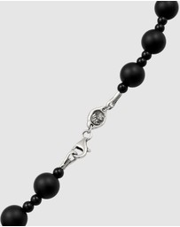 Haze & Glory - ICONIC EXCLUSIVE - Necklace Men Onyx Beads 925 Sterling Silver