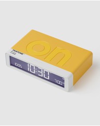 Lexon - Lexon GIFT Set PANTONE - Includes Mino+ Mini Speaker, Flip Classic Clock, Mina M Lamp, Thykho 3 Speaker - Yellow