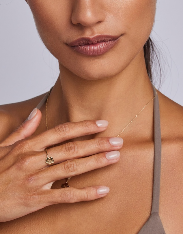 Zoe Olivia - 9K Gold Flower Ring