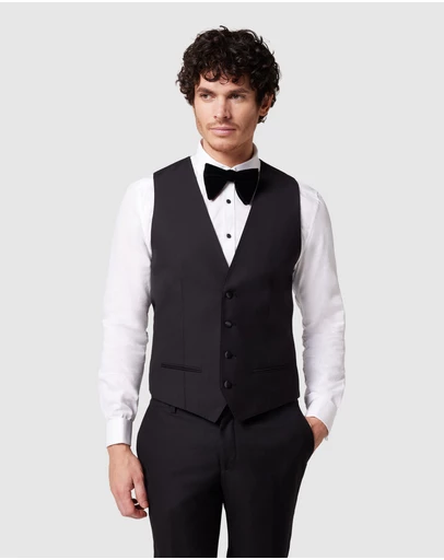 Politix - Charlton Black Tie Chintz Vest