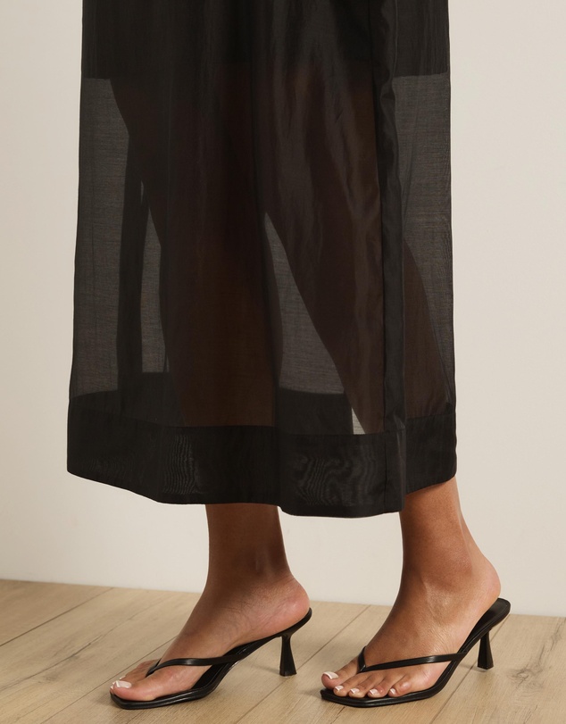 Atmos&Here Curvy - Lola Organza Sheer Maxi Skirt
