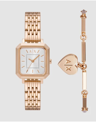 Armani Exchange - Rose Gold Tone Analogue Watch