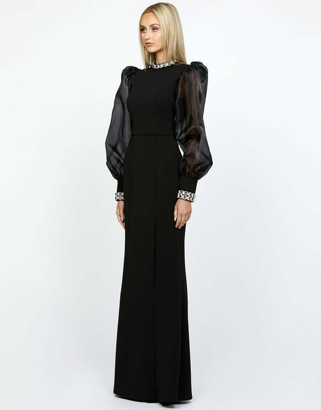 Bariano - Winnie Sheer Sleeve Gown