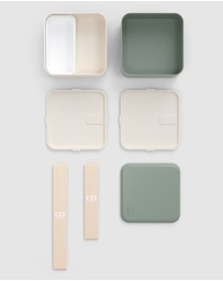 Monbento - Monbento Mb Square Bento Box - Bi-Colour Green