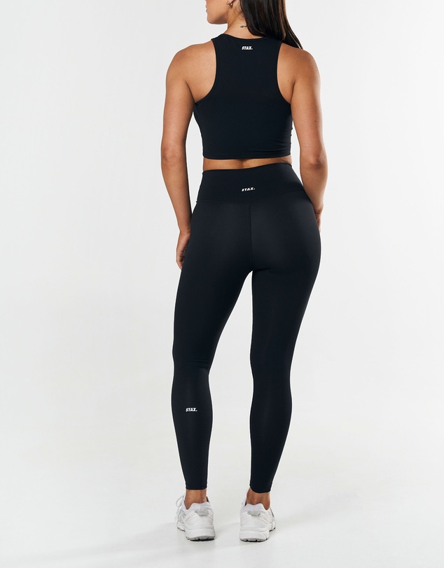 STAX. - Cropped Tank  NANDEX™ - Black 
