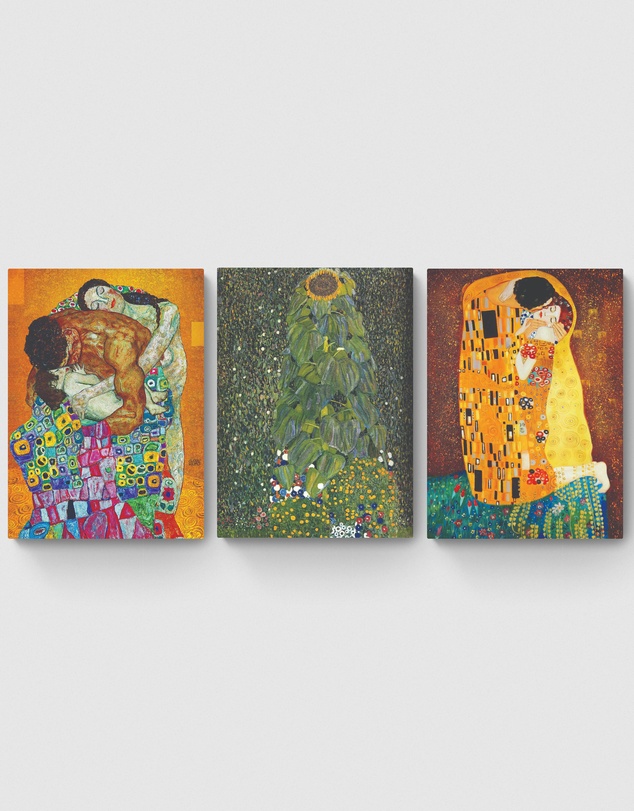 Inka Arthouse - Gustav Klimt Set of 3 Art Prints