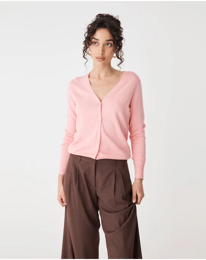 Forcast - Nicolette V-Neck Knit Cardigan