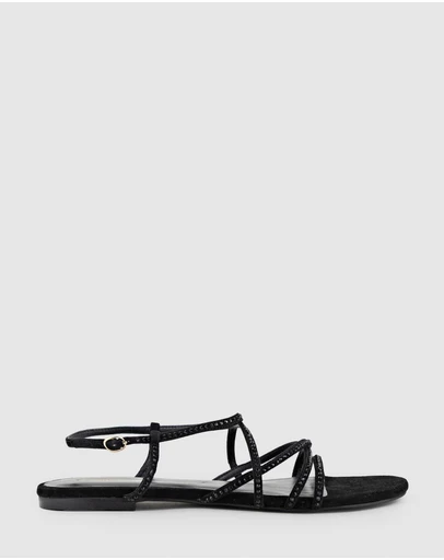 Edward Meller - SAMILLE Strappy Crystal Sandal
