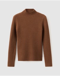 M.N.G - Knitted Sweater With Perkins Neck
