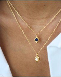 Ottoman Hands - September Birthstone Pendant Necklace