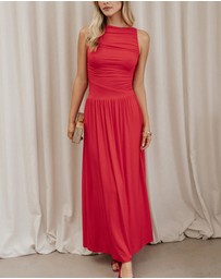 Petal & Pup - Shirley Maxi Dress - Red