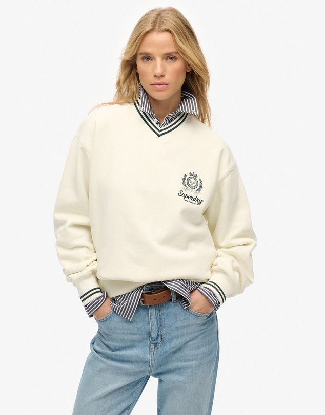 Superdry - Country Club Loose V Crew