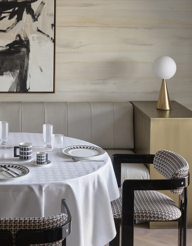 Greg Natale - Hellenica Tablecloth Round White