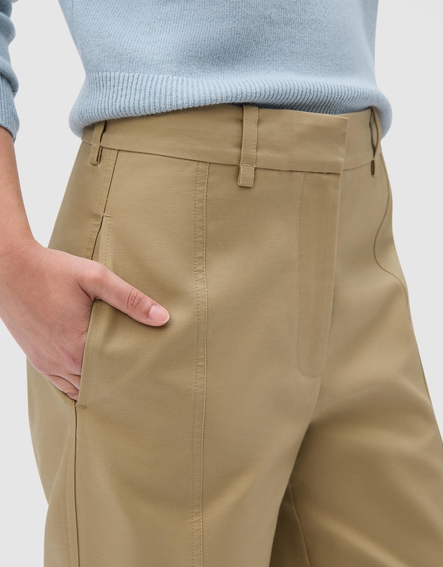 Oroton - Tailored Curved Leg Pants