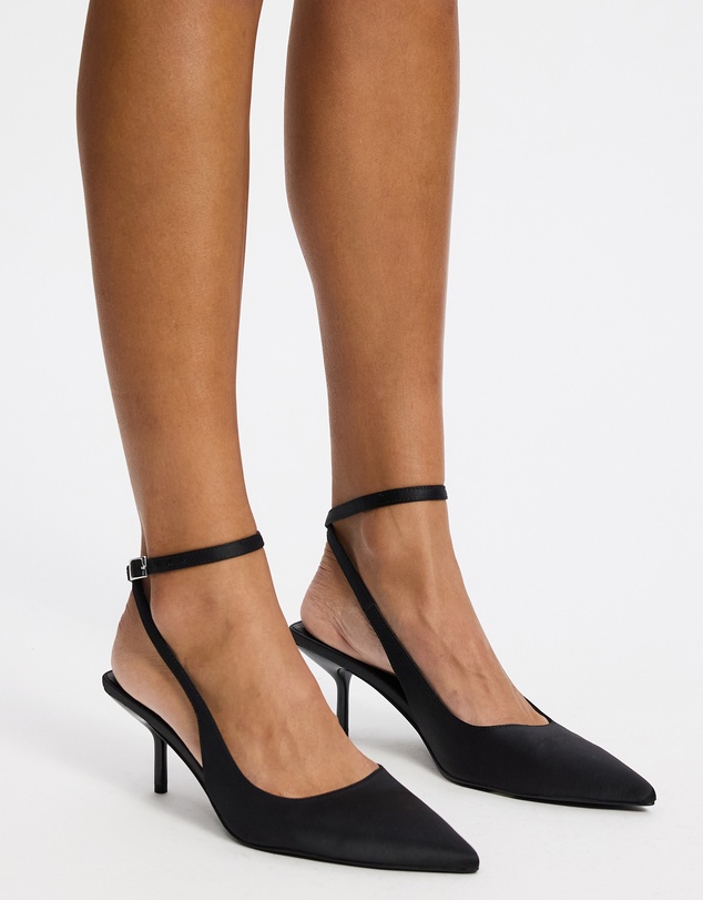 Atmos&Here - Kaia Satin Sling Back Heels