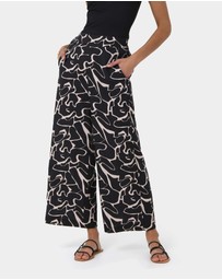 Forcast - Pip Linen Blended Pants