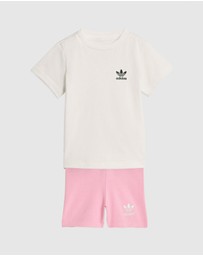 adidas Originals - Cycling Shorts and Tee Set - Babies-Kids