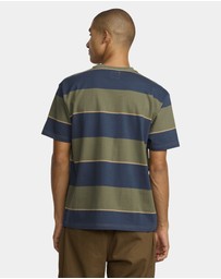 RVCA - Mens Dayshift Stripe T-Shirt