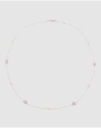 Elli Jewelry - Necklace Crystal Pearl 925 Sterling Silver Gold-Plated