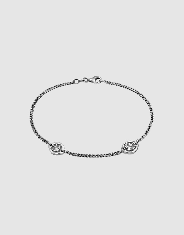 Haze & Glory - ICONIC EXCLUSIVE - Swallow Bracelet in Oxidised 925 Silver