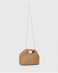 Betts - Holiday Raffia Handheld Clutch Bag