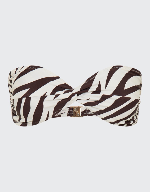 Vacay Swimwear - Positano Top Zebra Brown