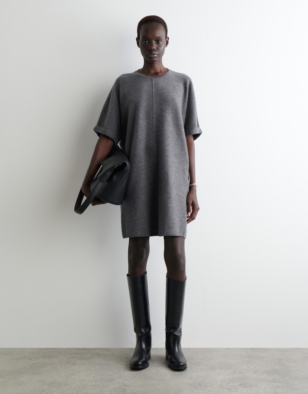 COS - Sculpted Merino Wool Mini Dress