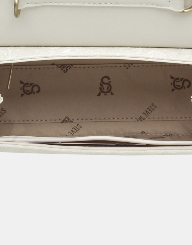 Steve Madden - BNylah White/Gold Crossbody Bag