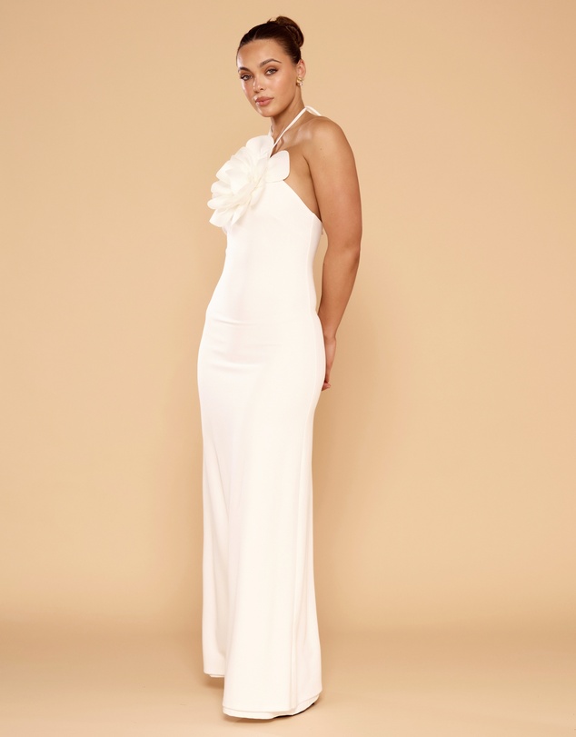 CATHERINE FERRARO - Penelope Halter Flower Dress