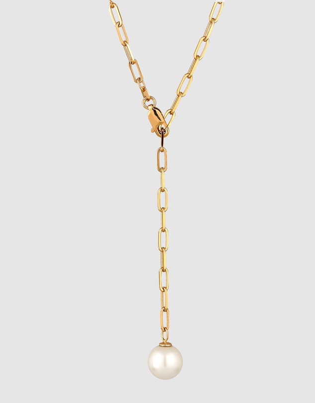 Elli Jewelry - Necklace Pearl Ball 925 Sterling Silver Gold-Plated