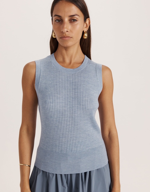 SABA - Franka Merino Wool Ribbed Tank