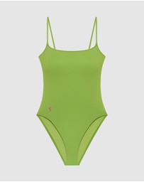 Polo Ralph Lauren - Kennedy Spaghetti Strap One-Piece Swimsuit