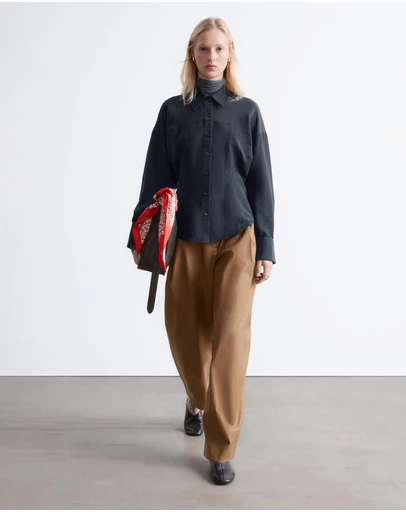 & Other Stories - Balloon-Sleeved Tapered Shirt