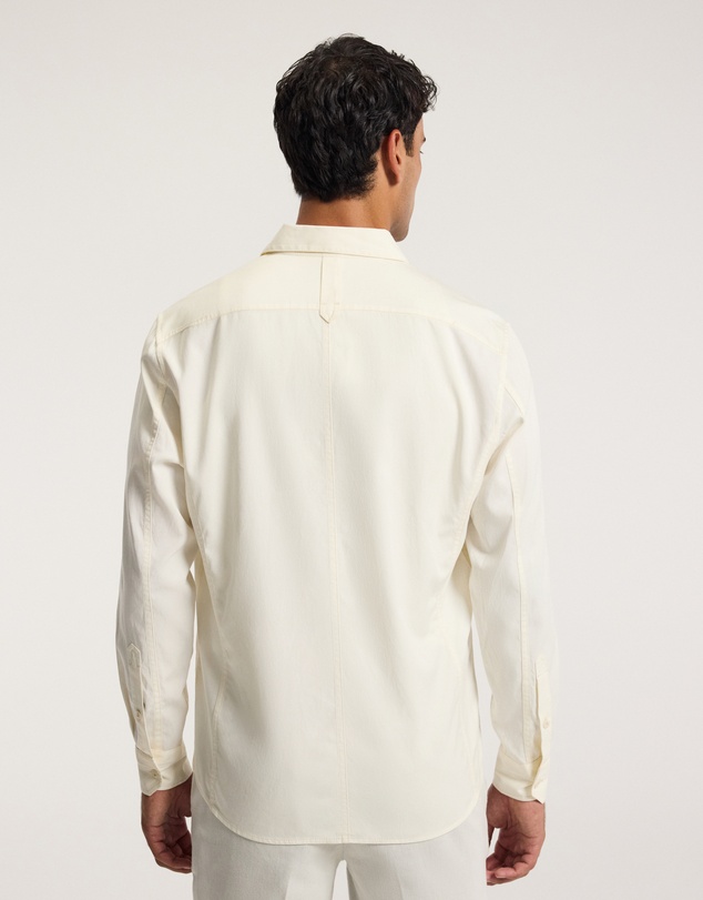 Calibre - Relaxed Stitch Detail Overshirt Cream