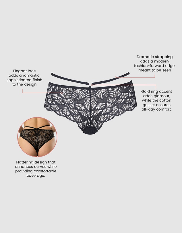 Parfait - Olivia Strappy Detail Lace Hipster Brief