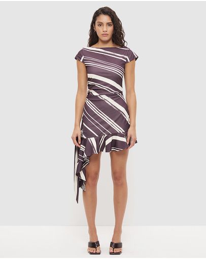Painteryly Plum Stripe