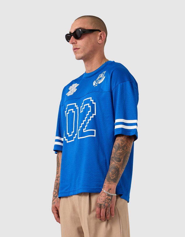 Zanerobe - Heritage Mesh Flow Tee Cobalt Blue