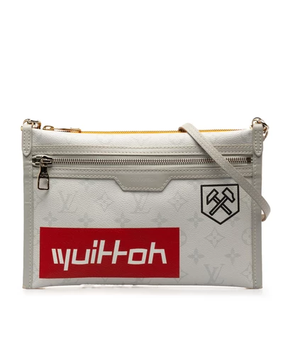Pre-Loved by Azura Reborn - Pre-Loved Monogram Antartica Double Flat Messenger