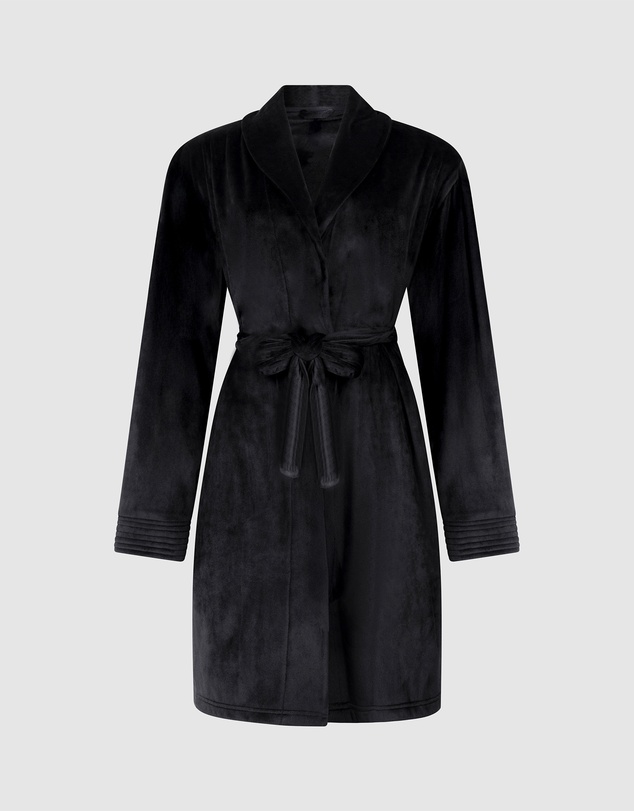 Hunkemoller - Short Velours Quilt Robe