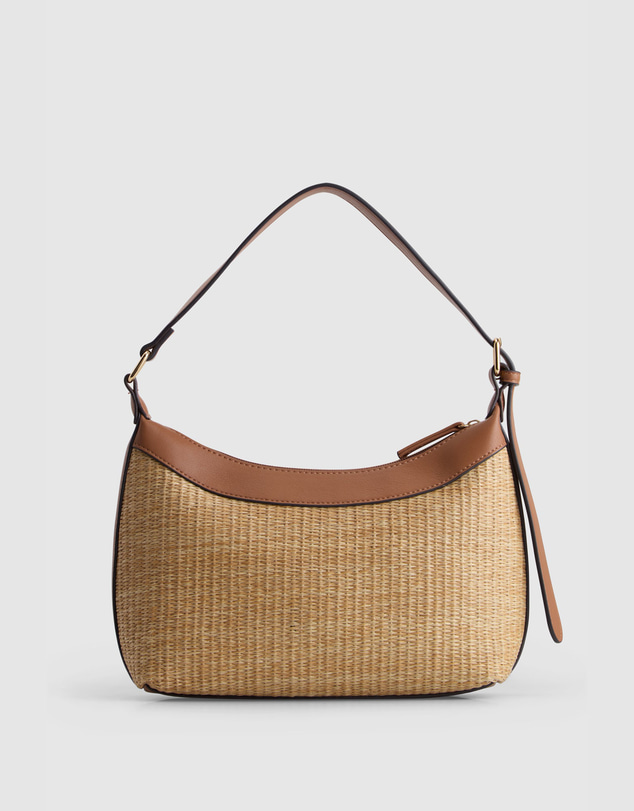 Laura Jones - Solene Straw Shoulder Bag