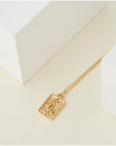 Carly Paiker - Capricorn Star Sign Zodiac Tag Necklace