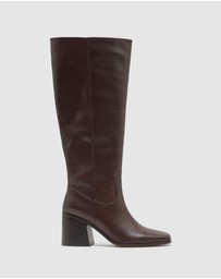 Oxford - Jeanie Leather Knee Boot