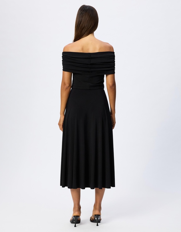 Norma Kamali - Sleeveless Cowl Neck Hooded Midi Dress