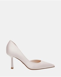 Steve Madden - Vena Ivory Pearl Satin Heels